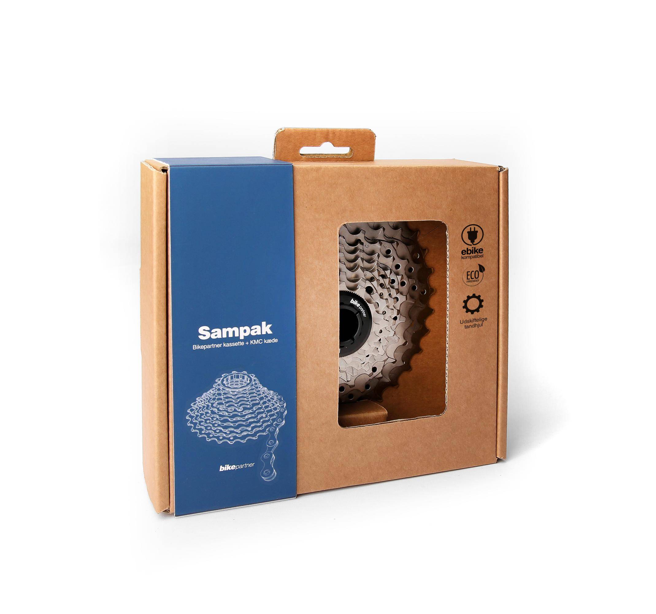 Sampak BikePartner 11 speed kassette 11-42T + KMC X11 kæde 114 led
