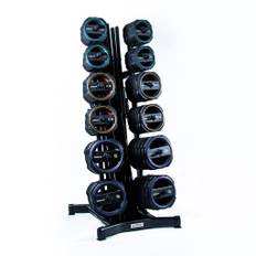 Jordan Ignite Pump X Rubber Studio Barbell Sets + Rack - 12 x Ignite Pump X Rubber Studio Barbell sets and Grey Rack