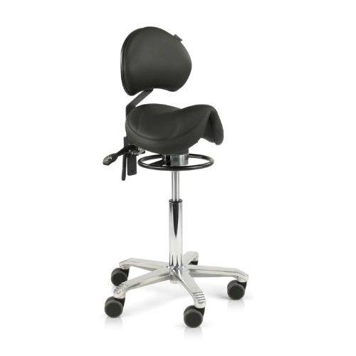 Score Amazone, balance, m/ryg, sort stamskin, 2 cm ekstra polstring, 62-80 cm (medium) - Købt som beset – outletvare m. begrænset reklamationsret..