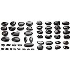 MASSAGE-EXPERT Hot Stone Massage Set PROFI, 52 massagestenar av naturlig basalt