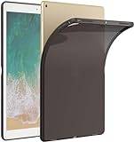 Aspack iPad Pro 12,9 tum 2015/2017 genomskinligt fodral, transparent silikonfodral flexibelt mjukt TPU silikonskyddsfodral för 2015 & 2017 iPad Pro 12,9 tum (svart klar)