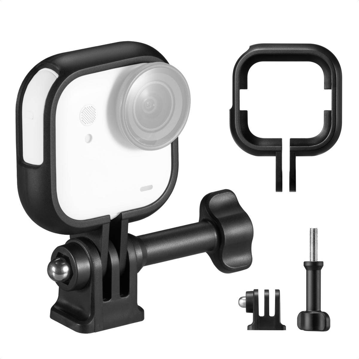 KENTFAITH K&F CONCEPT Expansion Cage Frame Compatible with Insta360 Go Ultra Action Camera Accessories, with 1/4" Thread Adapter, Bracket Action Mount Set for Tripod, Selfie Stick, Bike, Car, Helmet, Chin Mount