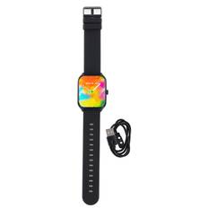 Smart Watch Blood Oxygen Test Caller Display IP68 Waterproof Touchscreen Smartwatch with Pedometer svart