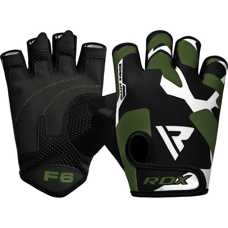 RDX F6 Fitness Gym Gloves - 2XL / Green (2XL)