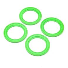 LOSI Snap-in Beadlock Rings, Green (4): LMT 2.0