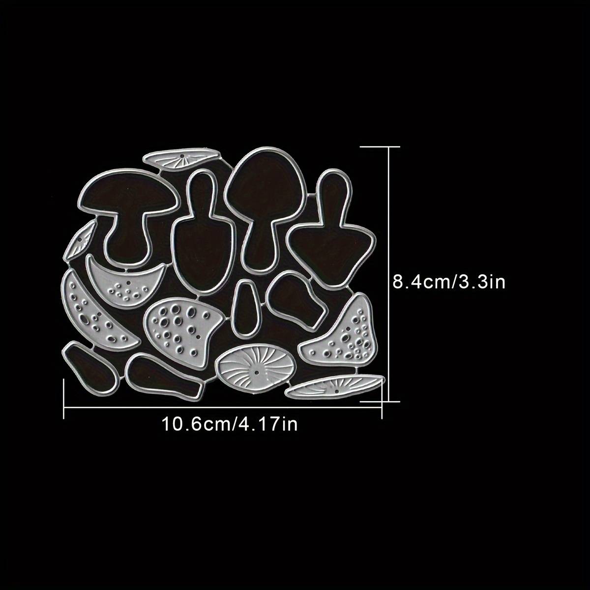 Layered Mushroom Metal Cutting Dies For Scrapbooking, Greeting Cards, Home Decor, And Holiday - Handmade