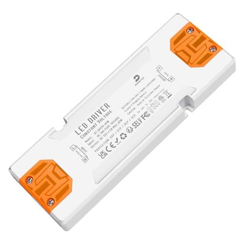 DUSKTEC LED-Transformator 12V 60W, Ultra platt trömförsörjningstransformator 230 V (AC) till 12 V (DC) 5A LED-drivrutin Power Supply Adapter för LED Strips LED band G4 MR11 MR16 LED-glödlampor