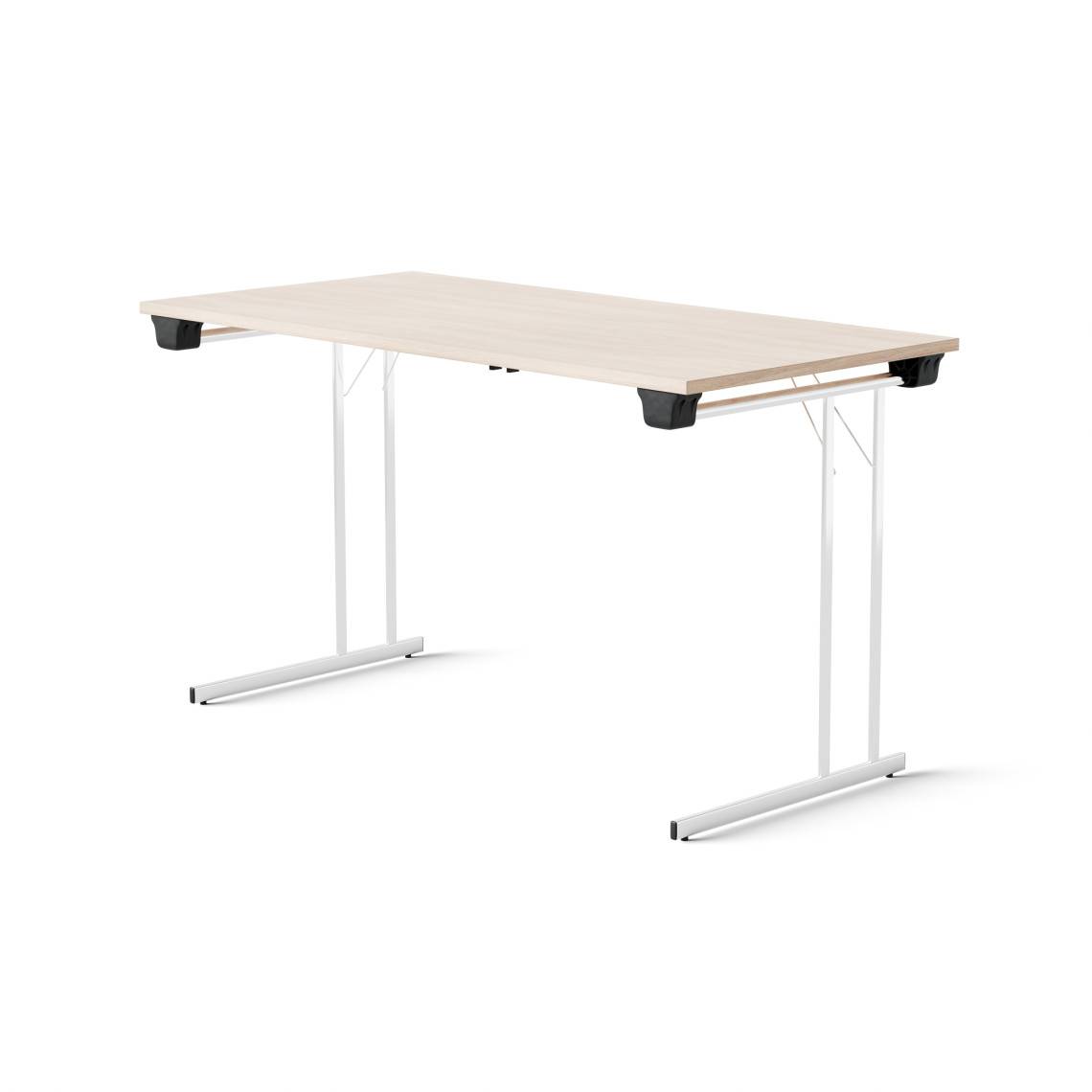 Klapbord Kongress Style, Størrelse 120 x 60 cm, Bordplade Urban Oak, Stativ Krom.