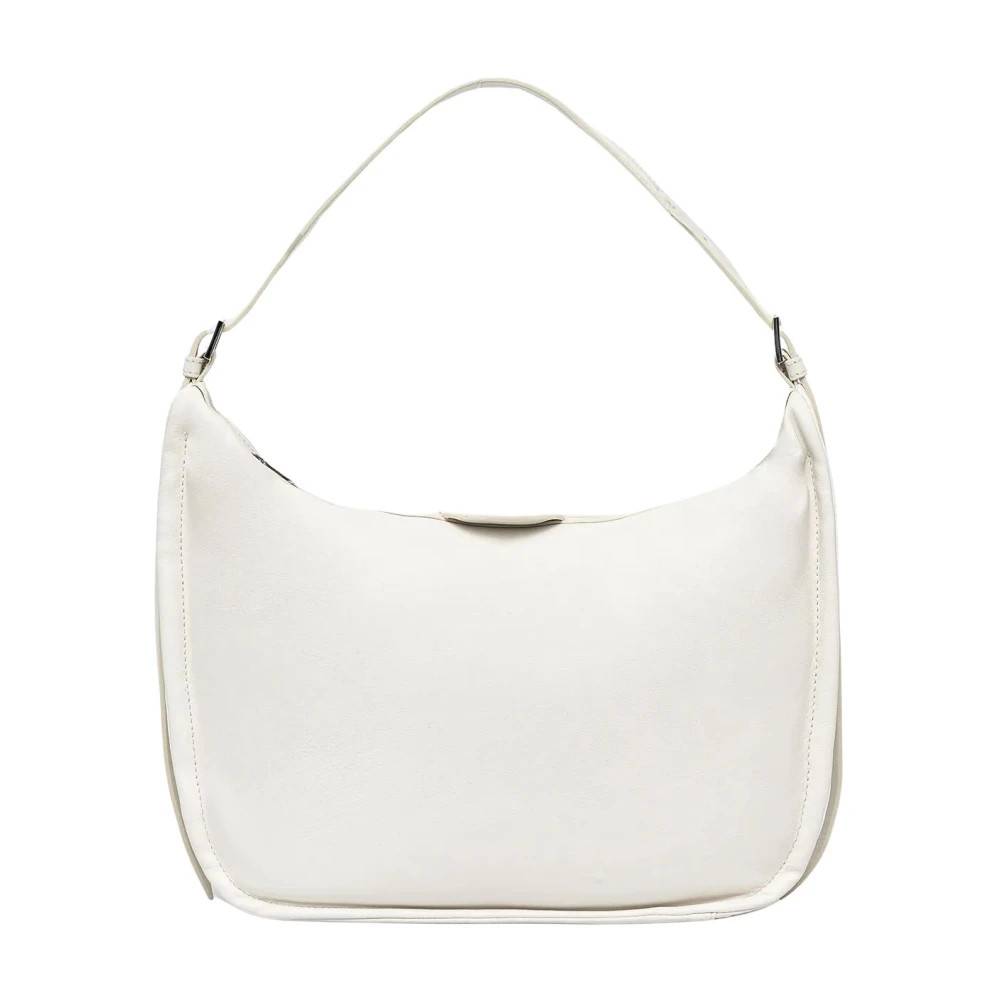 Guess Stor Skuldertaske - Tasker - Dame - Hvid - ONE SIZE - Uld