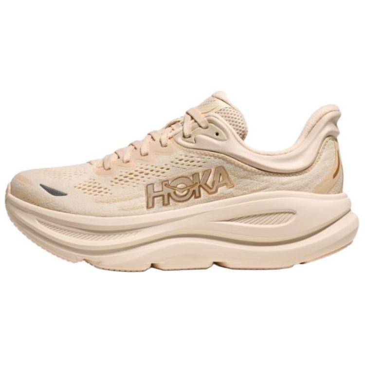 HOKA Bondi 9 Wide Vanilla Birch Dam Sneaker Cream 1162014-VCH 40⅔