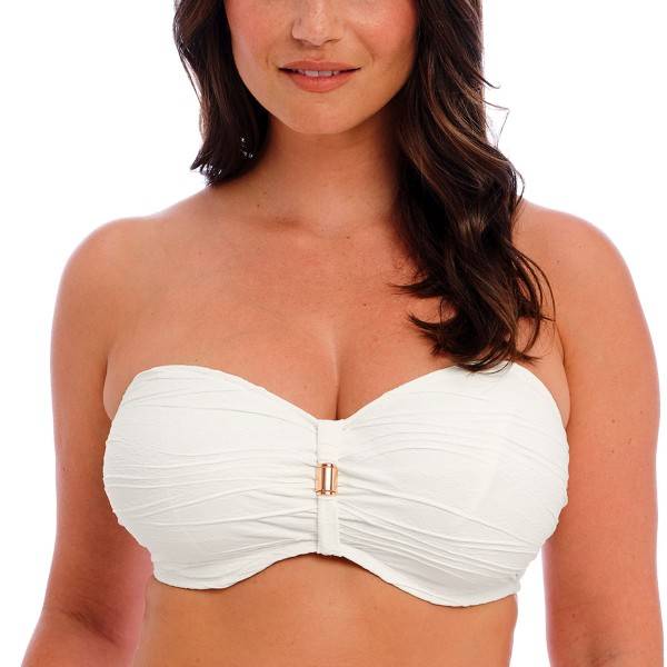 Fantasie Beach Waves Underwire Bandeau Bikini - White - H 75 * Kampagne *