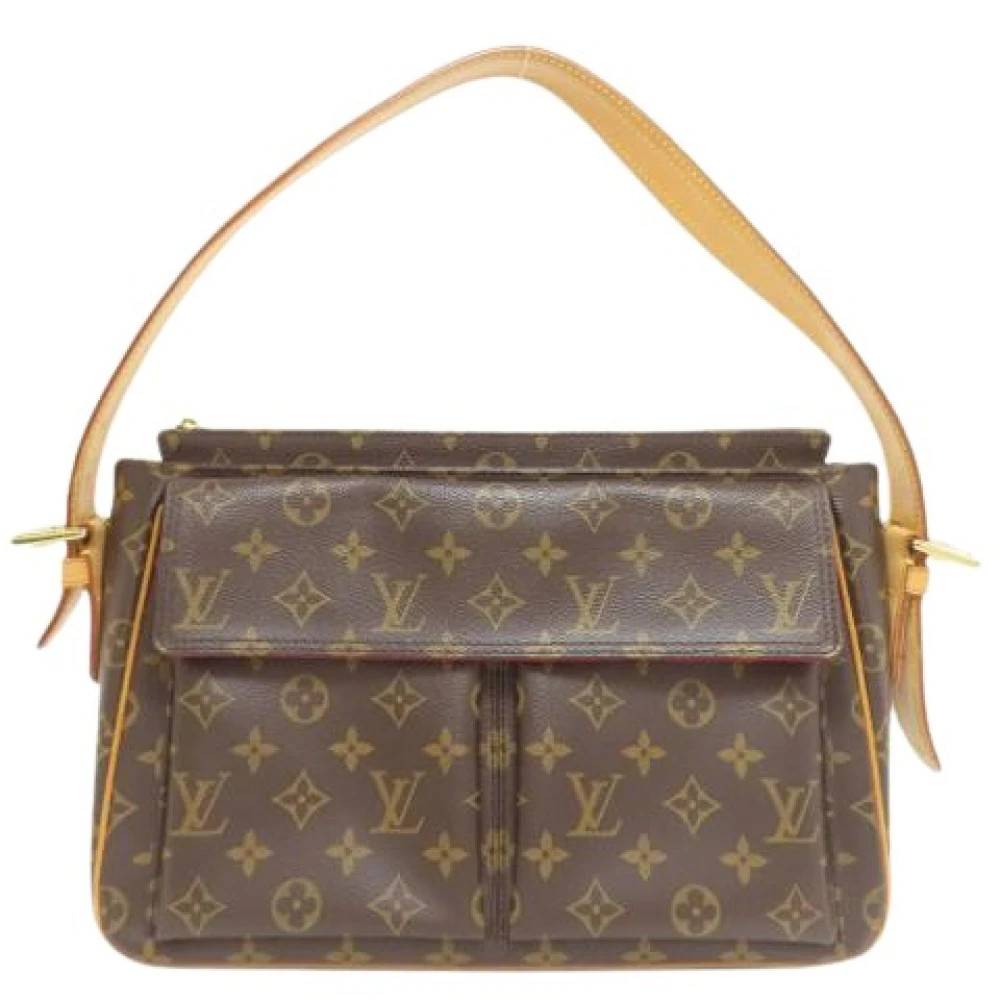 Louis Vuitton Vintage Pre-owned Viva Cite GM Skuldertaske - Vintage - Dame - Brun - ONE SIZE - Uld