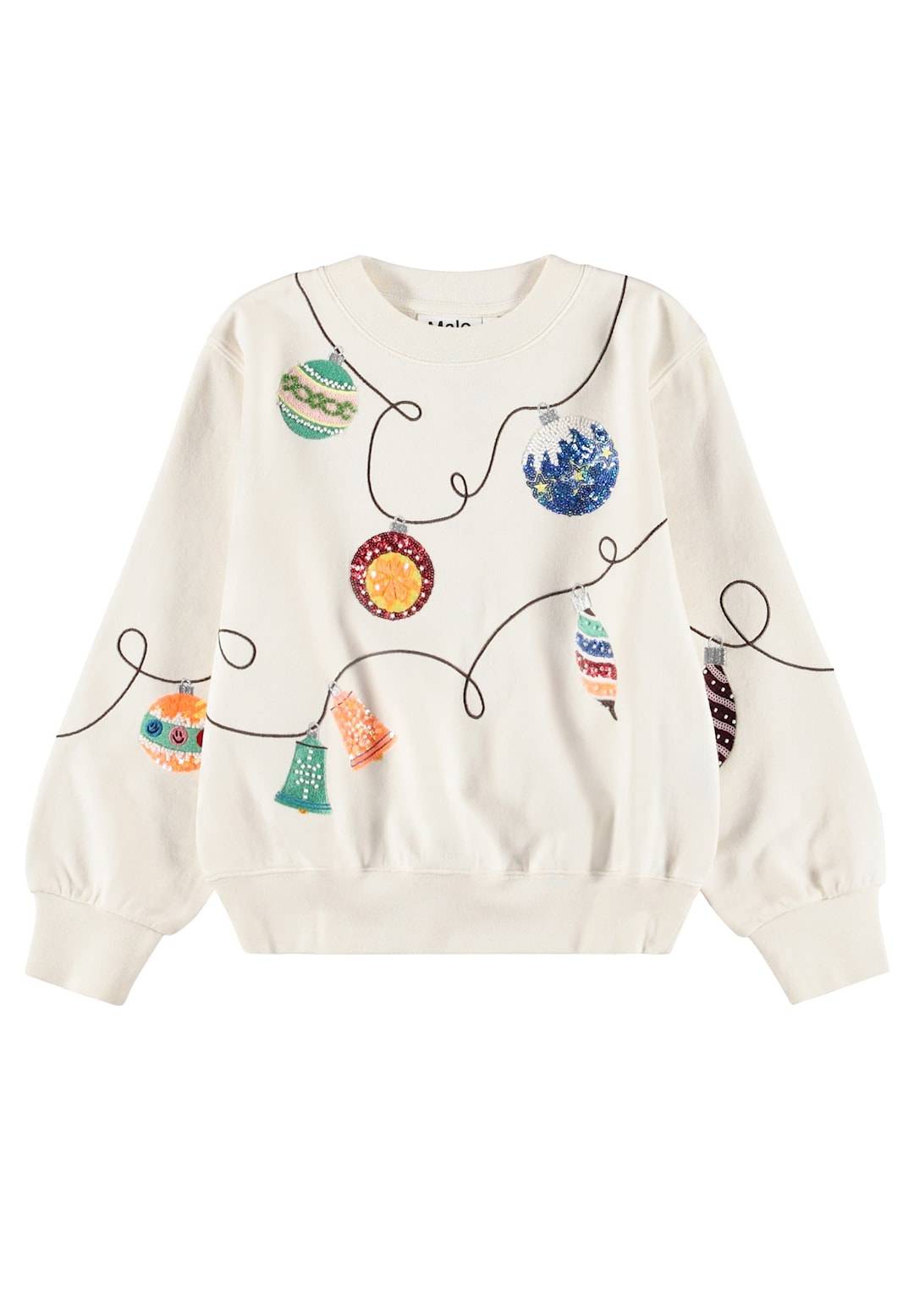 Molo Marge Sweat Shirt Holiday Magic Holiday Magic 116 cm Vit 116 cm Flickor