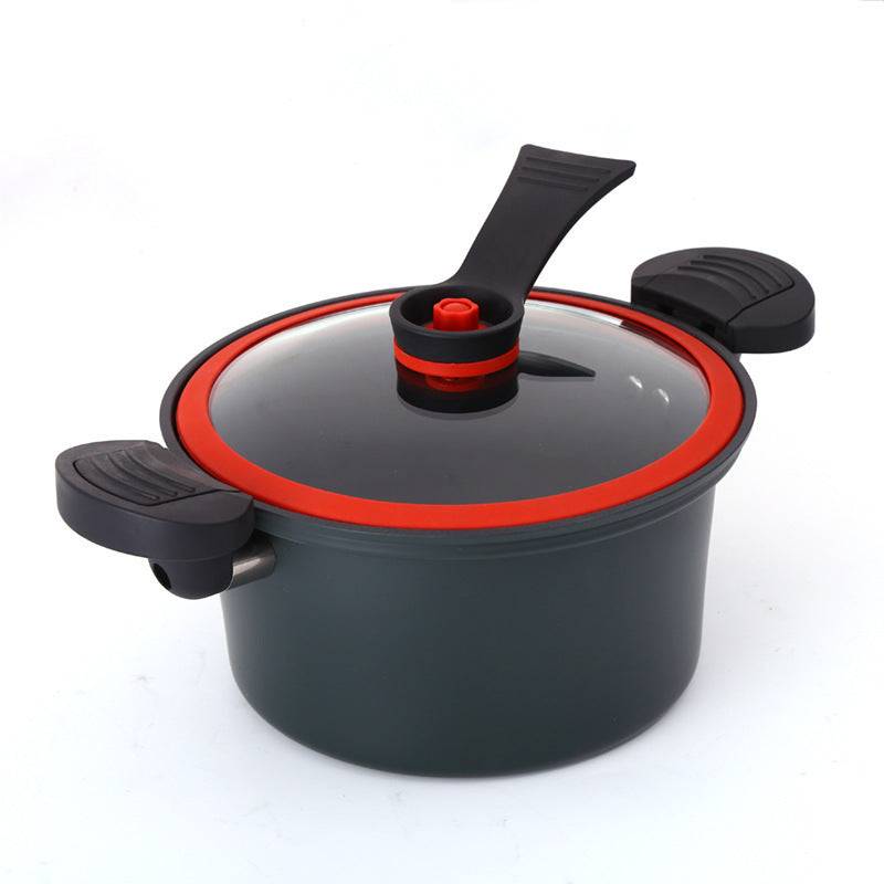New Home Kitchen Quick Stew Micro-pressure Cooker - Green / 22CM (22CM)