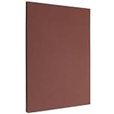 SOFPLATE 50 ark 8,3 x 11,7 kort lager scrapbooking papper kartong papper 29,5 kg tjockt dubbelsidig målning skrivarpapper för inbjudningar gratulationskort göra skola kontor fest hantverk sadel brun