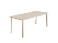 (ComputerSalg) Bord Add Wood 590 1400x800 mm Højde 720 mm med lys grå linoleum, massivt træben