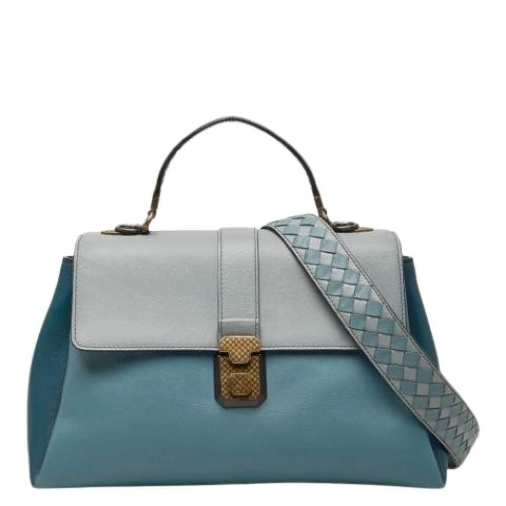 Bottega Veneta Vintage Pre-owned Vintage Skuldertaske - Vintage - Dame - Blå - ONE SIZE - Uld
