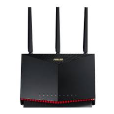 ASUS Ethernet WiFi Pro Wireless Router Latest standard WiFi6 Dual band gaming compatible with v6 port quad core CPU with mesh function 4LDK RT-AX86U röd
