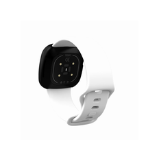 Fitbit Versa 3/4 Sense/Sense 2 Silikonerem, Hvid - Str. L