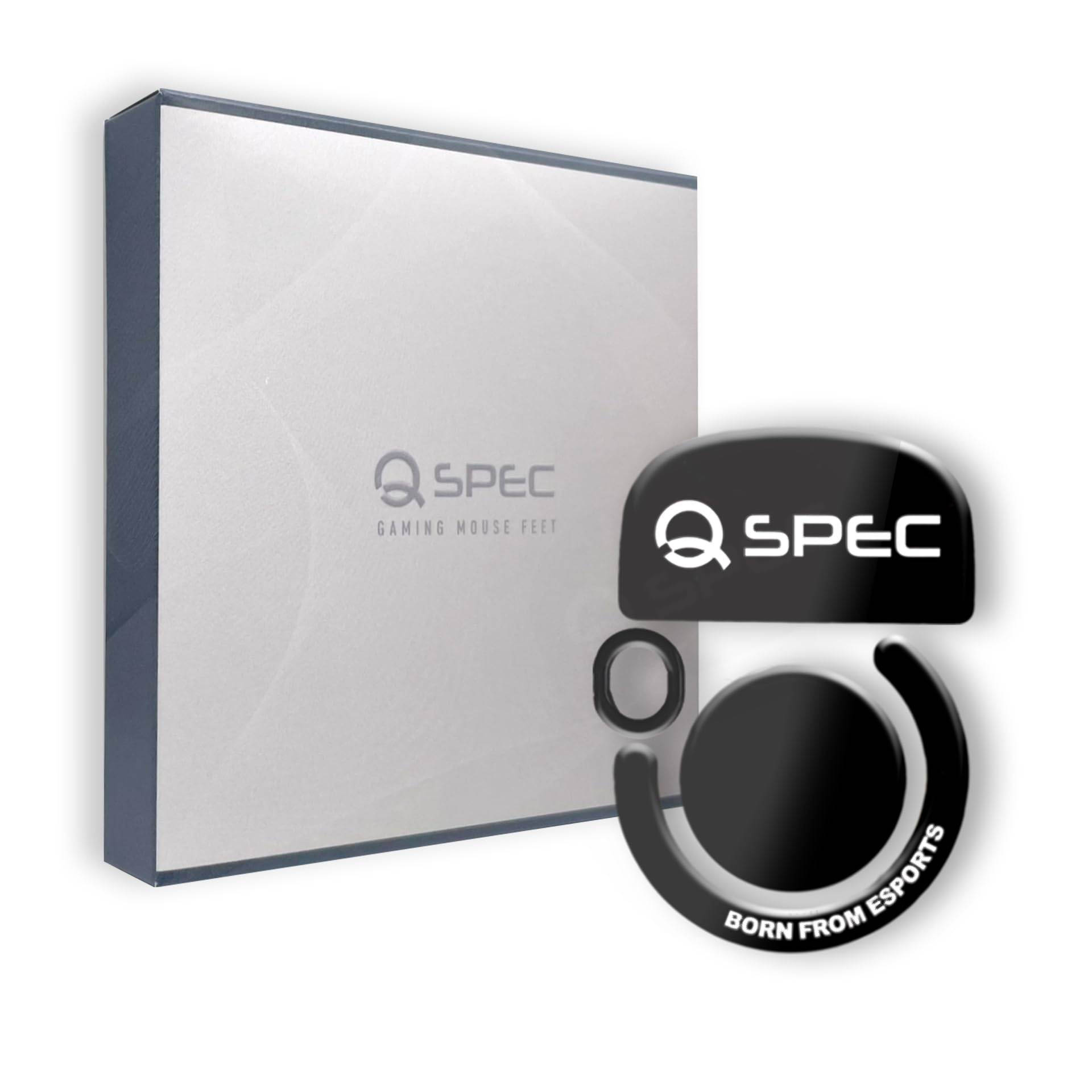 QSPEC Mouse Sole Professional Gaming G PRO Gaming Mouse Wireless GPRO Super Round Edge Processing G PRO X (For SUPERLIGHT, FUJI_BLACK (Glass