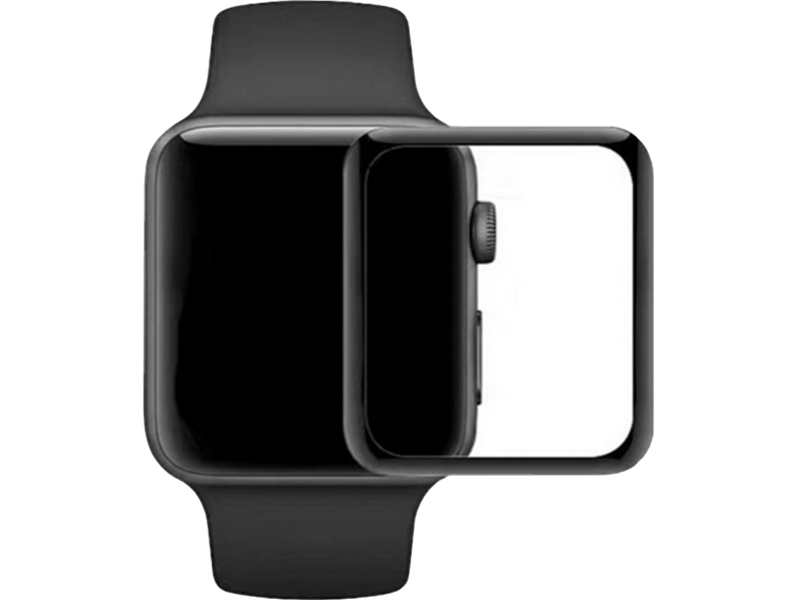 Apple Watch 38mm Beskyttelsesglas 3D Curved til Serie 1/2/3.