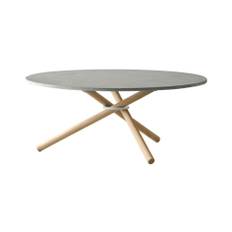 Eberhart Bertha Sofabord Light Concrete/Light Oak