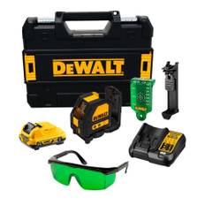 DeWALT DCE088D1G 10.8V XR Selvnivellerende Grøn Linjelaser + Batteri, Lader og Kuffert