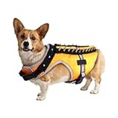 Dog Protection Vest, Spiked Anti-Coyote Harness, Reflective Pet Shield, Puncture-Resistant Safety Gear, 11.81x8.66inch Secure Puppy, Ideal for Outdoor Defense