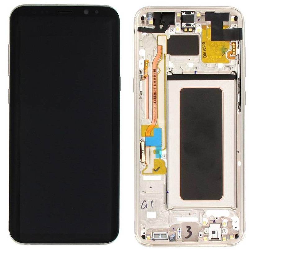 Samsung Galaxy S8 Plus Skärm med LCD-display - Guld - Original