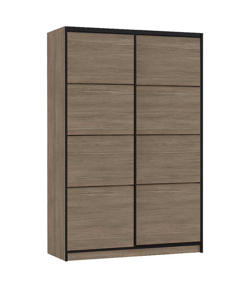 Flexislide Shape garderobeskab røget eg 120x218,5x60 cm