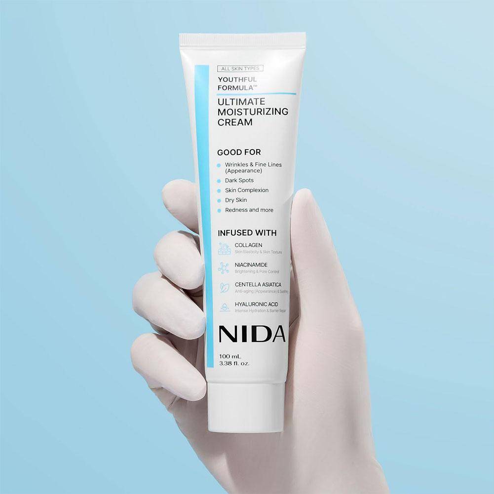 NIDA Ultimate Moisturizing Cream Anti-Aging Repairing Calming Pore Moisturizer Repair Redness Whitening Essence Skin Care