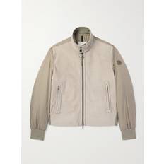 Moncler - Suede and Shell Jacket - Men - Brown - 5