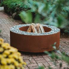 Eldstad Luna corten. Fraktfritt. Ord pris 14900 kr: Eldstad Luna corten
