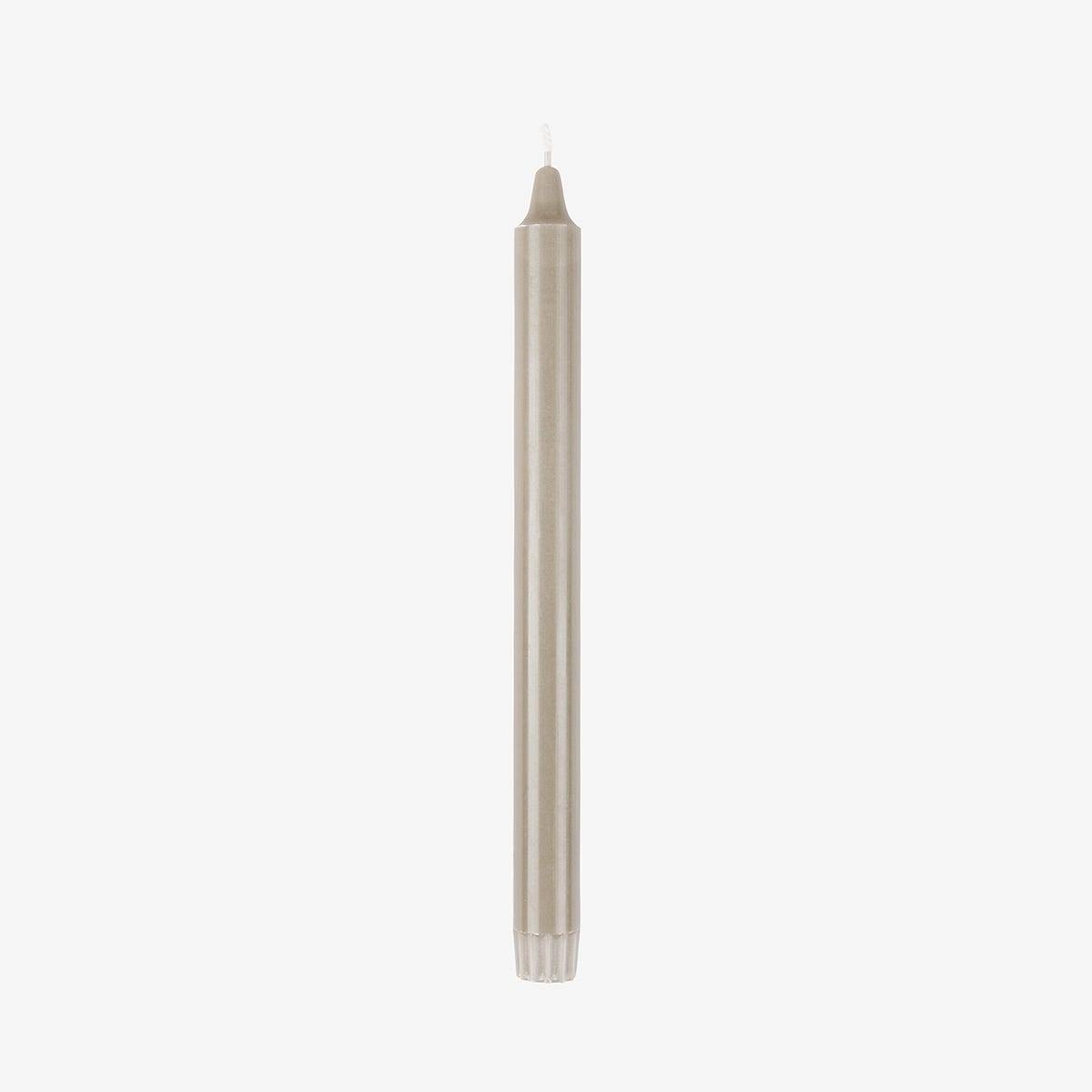 Kronljus Stearin Ljus Beige