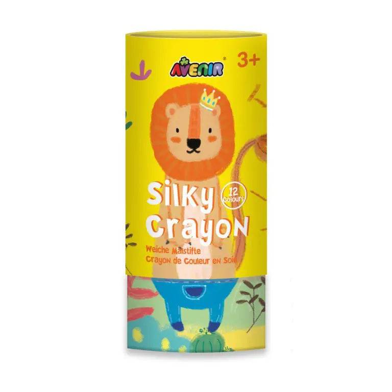 AVENIR Gelkritor Lion Silky Crayons Watercolor + Coloring Poster - Set om 12