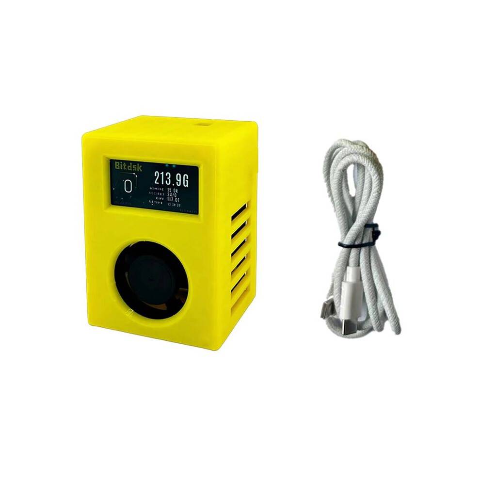D12 Bitcoin Miner 200Gh/S Harshrate BM1397 Bitcoin ASIC BTC Miner Solo Lottery Mining with Display EU Plug