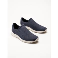 Ecco - Irving - Mörkblå slip on promenadskor storlek 44 Sneakers - Marine (44)