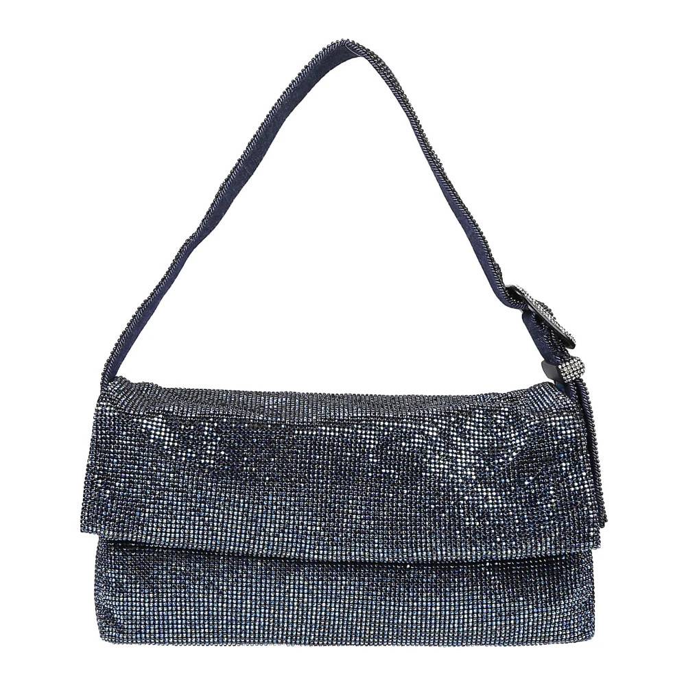 Benedetta Bruzziches Boyfriend Blue Grande Taske - Tasker - Dame - Blå - ONE SIZE - Uld