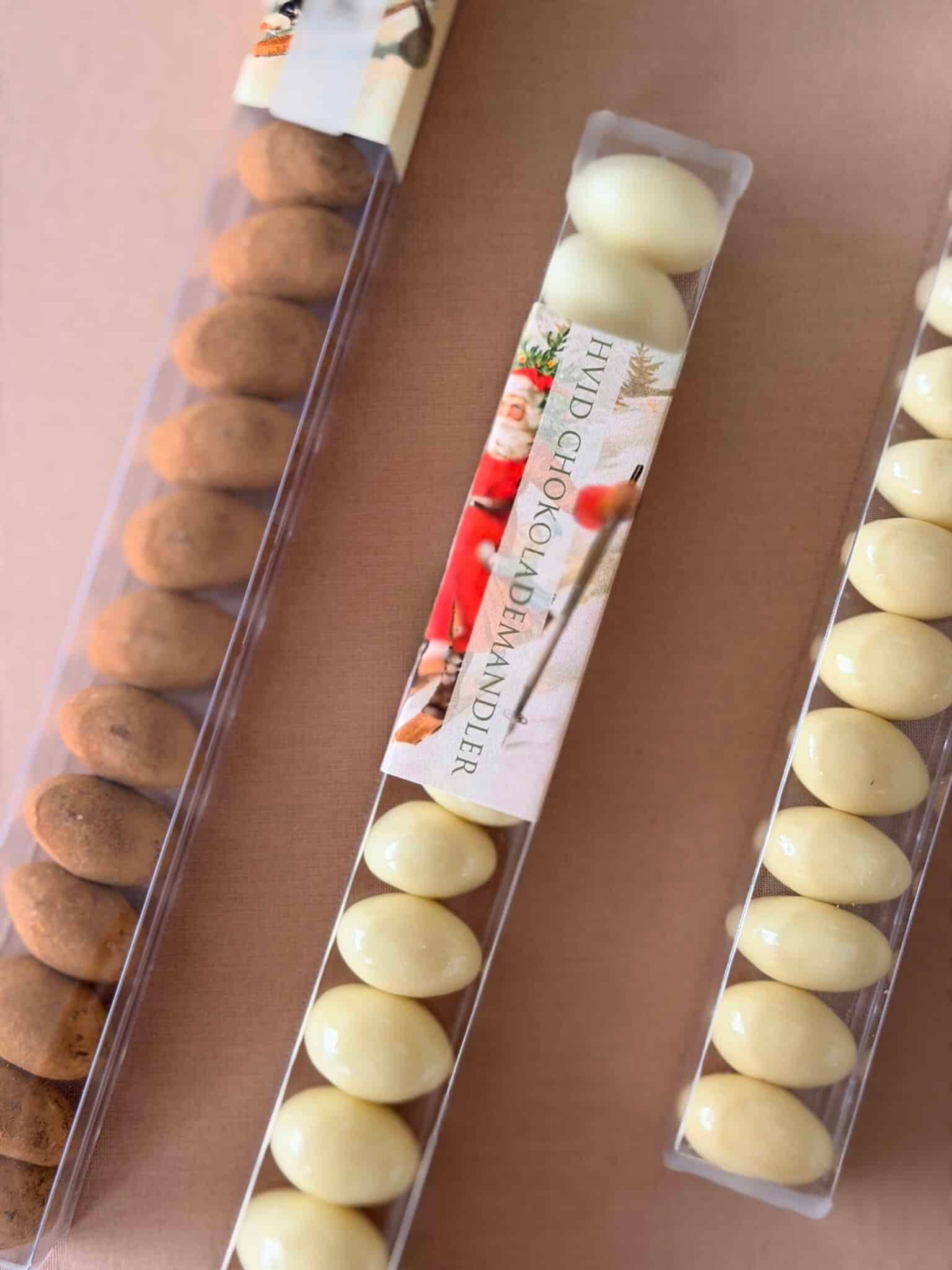 CHOKOLADEMANDLER - vintage julemand, hvid