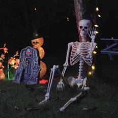vidaXL Halloween Skelet Indstillelig 2 pcs Hvid 85 cm PVC
