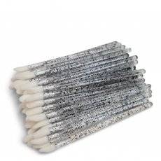 Applikatorborste 50st "Svart Glitter"