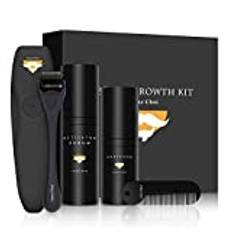 Beard Growth Kit, Jane Choi Beard Growth Oil Serum For Beard Growth Accelerator, Beard Dermaroller, Beard Growth Beard Kit Kit For Men Dad