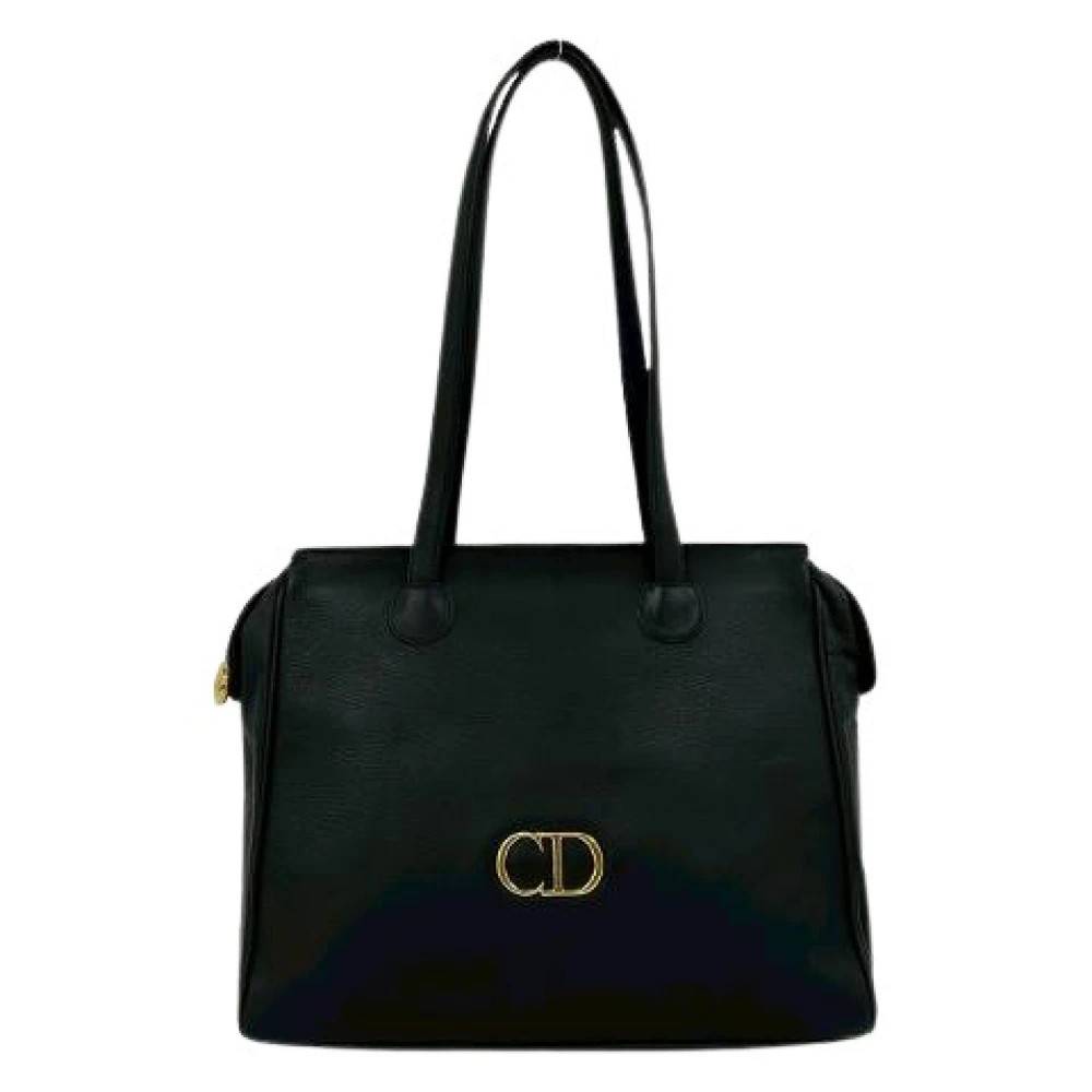 Dior Vintage Pre-owned Læder Tote Bag - Vintage - Dame - Sort - ONE SIZE - Læder