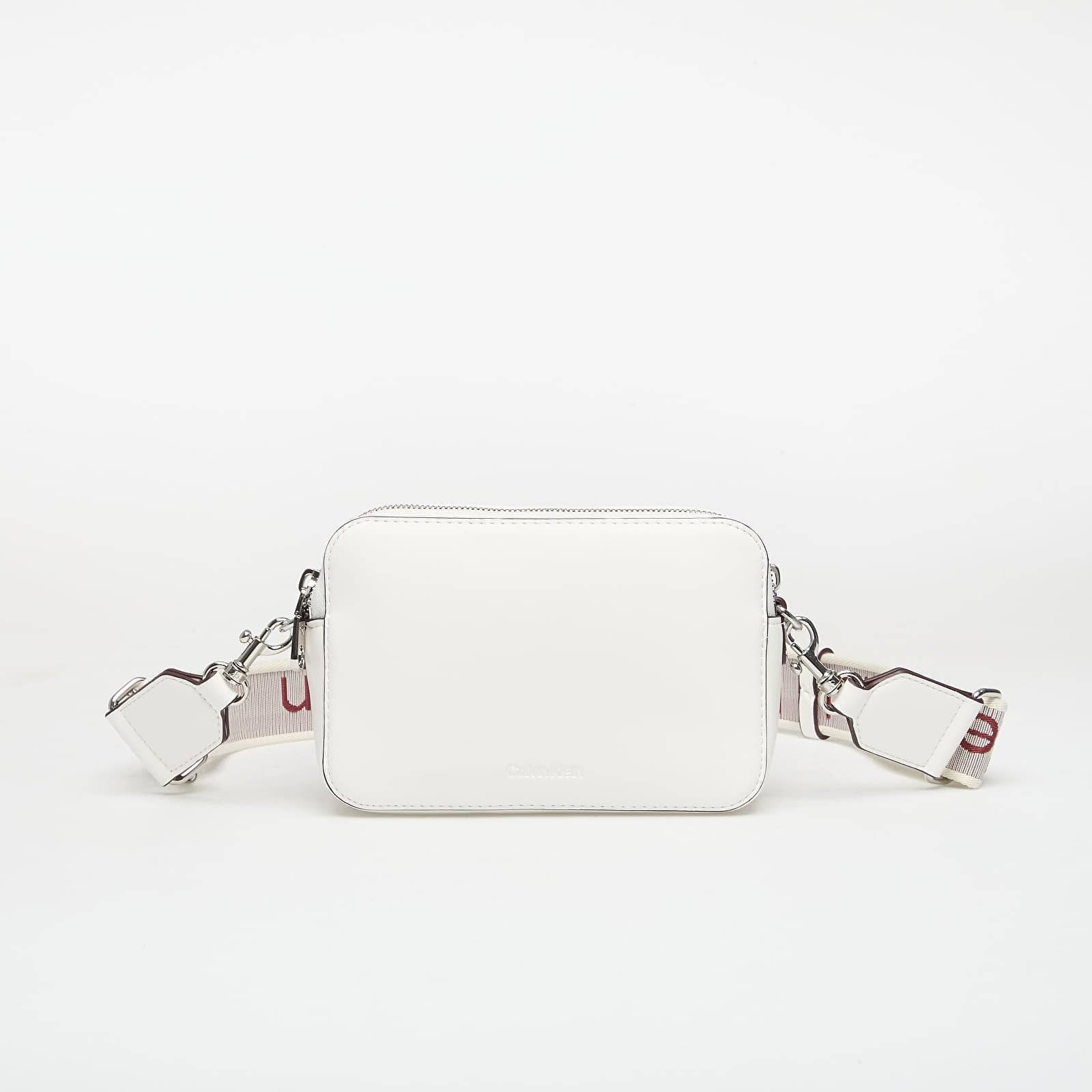 Handväska Calvin Klein Webbing Double Strap Camera Bag White Alyssum Universal
