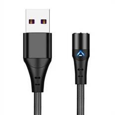 2m Magnetic Attraction Nylon Braided 3A Charging Cable USB Data Transmission Cord (No Magnetic Adapter)