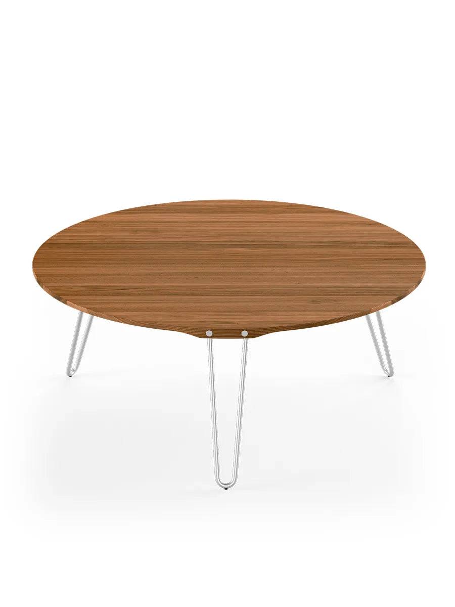 AK1850 Sofabord fra Naver Collection Valnød olie / H: 42 cm / Rustfrit stål - Jacobsen Plus