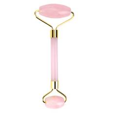 Gua Sha Ansigtsrulle af naturlig Rosenkvarts - 14,5 cm.