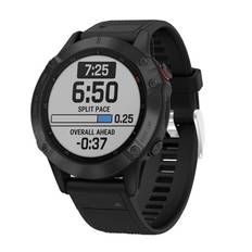 Rem af silikone til Garmin Fenix 7 Pro sort