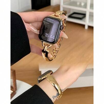 1st Apple Watch Band Guld Damarmband, Fransk Utsökt Design, Kompatibel med Apple Watch Se 12 3 4 5 6 7 8 9 Series, Kompatibel med Apple Watch 38mm, 40 (38/40/41,42/44/45,S11/S10-46,S11/S10-42)