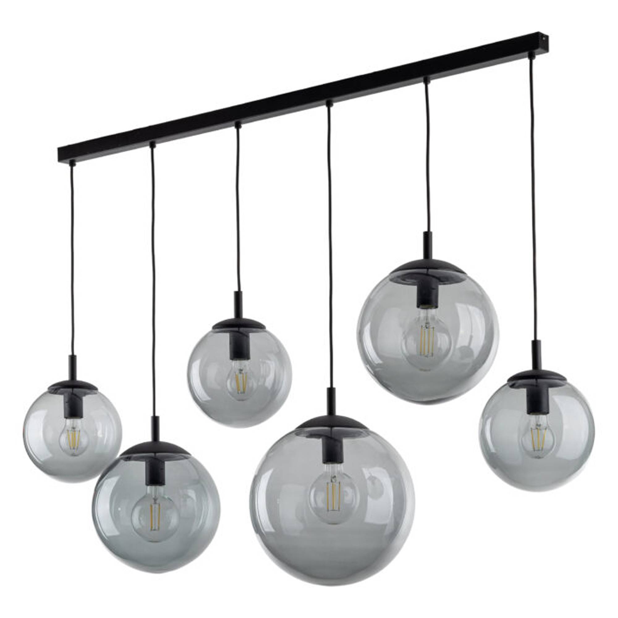 Hängande Lampa Hornavan Hexa Grafit Blank 130 cm